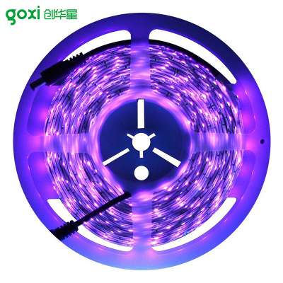 2018 New Arrivals DC12V Waterproof IP65 SMD3528 UV Blacklights LED Light Strip 5 Meter With 300 Leds