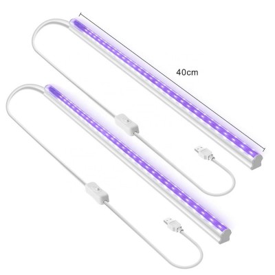 6W 5V USB Portable Blacklight Bulbs UV Led Bar Black Light Fixture for Parties, UV Poster, Ultraviolet Curing, DJ Stage